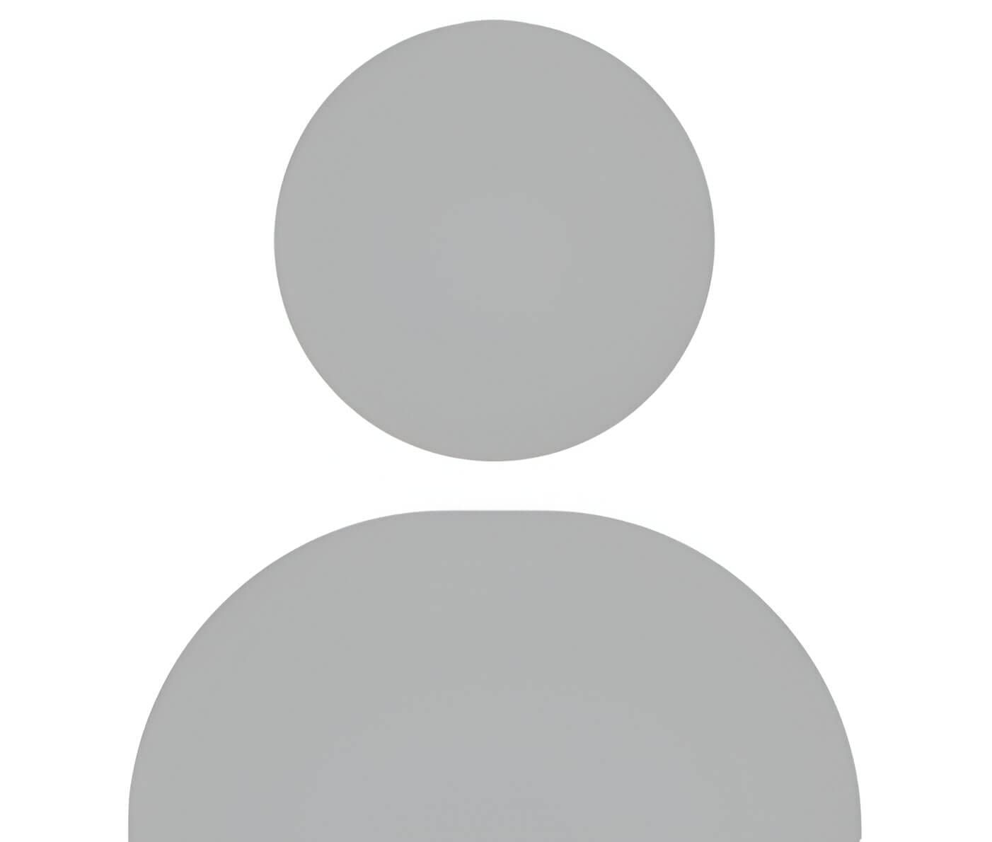 A person with two circles on their face and one circle on the other.