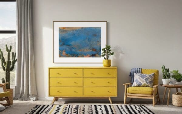 Spontaneous Blue-Giclée Print - Image 2
