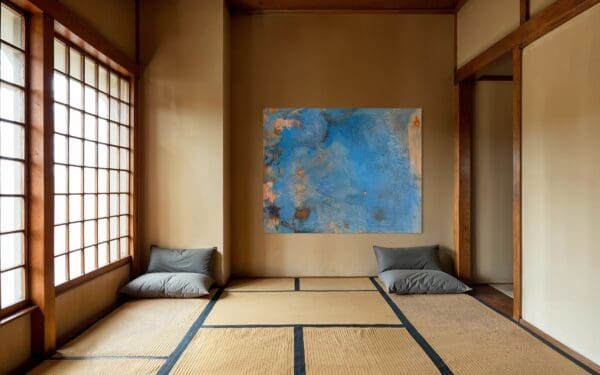 Spontaneous Blue-Giclée Print - Image 6