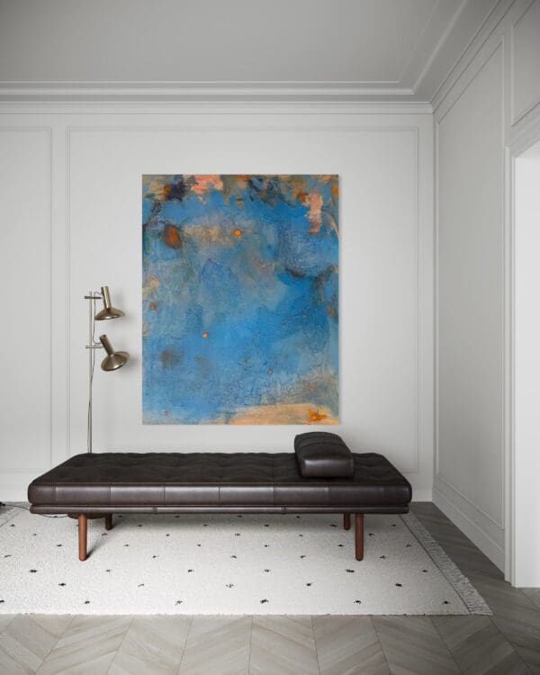 Spontaneous Blue-Giclée Print - Image 7